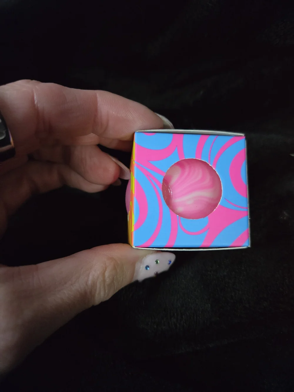 Needoh Groovy Glob Swirl - Pink/White